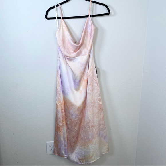 Lulus Tie Dye Midi Slip Dress NWOT - Picture 15 of 16
